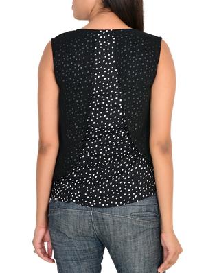 black georgette regular top - 11902285 - Standard Image - 3