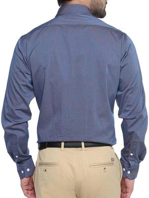 blue cotton formal shirt - 11902419 - Standard Image - 3