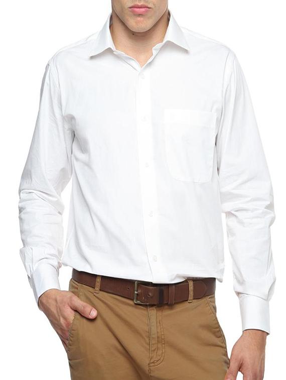 white cotton formal shirt - 11902427 - Zoom Image - 1