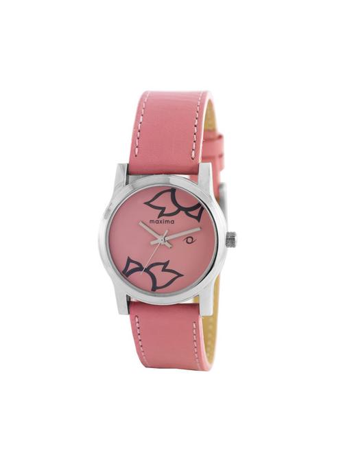 maxima pink analog watch for women - 11903047 - Standard Image - 1