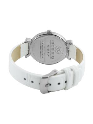 maxima white analog watch for women - 11903153 - Standard Image - 3