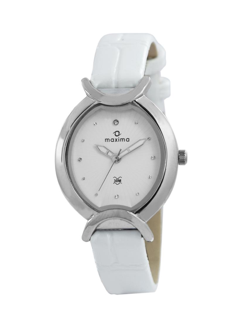 maxima white analog watch for women - 11903153 - Zoom Image - 1