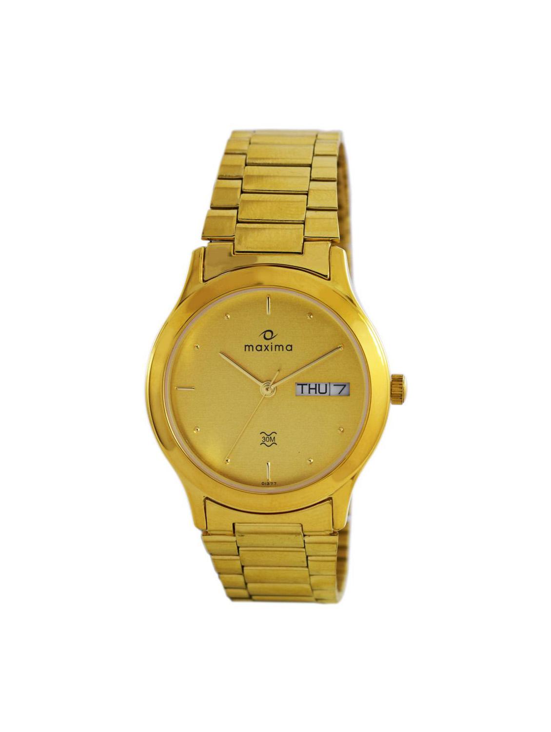 gold stainless steel wrist watch - 11903838 - Zoom Image - 1