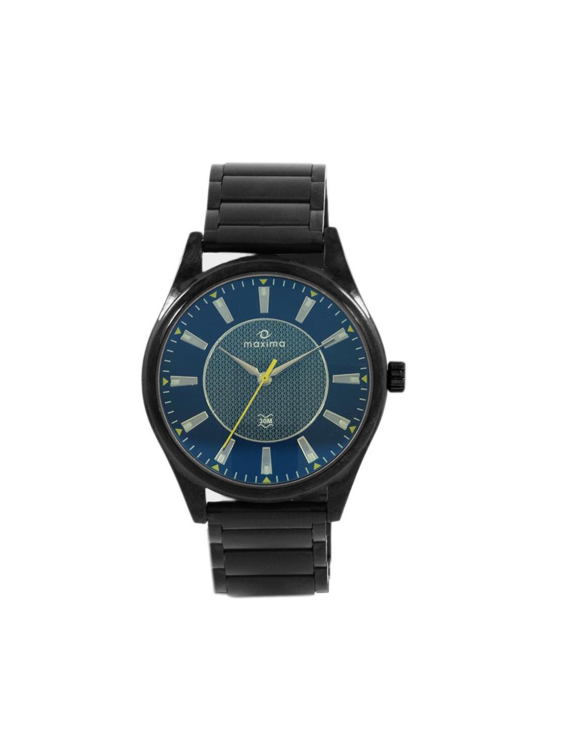 maxima black analog watch for men - 11903947 - Zoom Image - 1