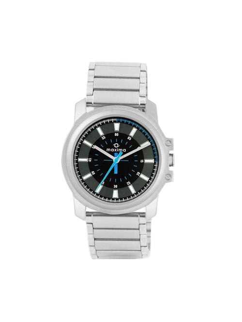 maxima black analog watch for men - 11904169 - Standard Image - 1