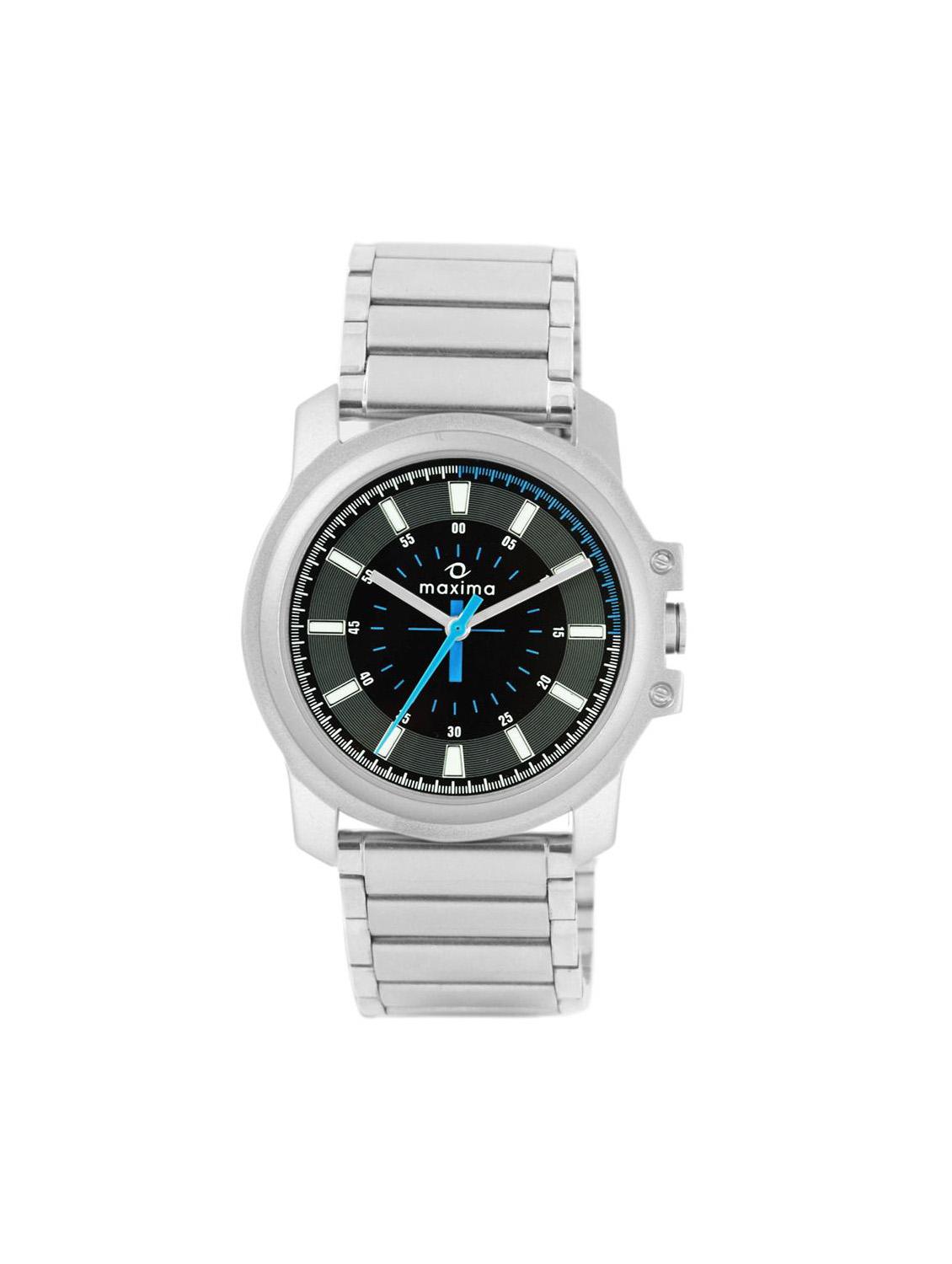 maxima black analog watch for men - 11904169 - Zoom Image - 1