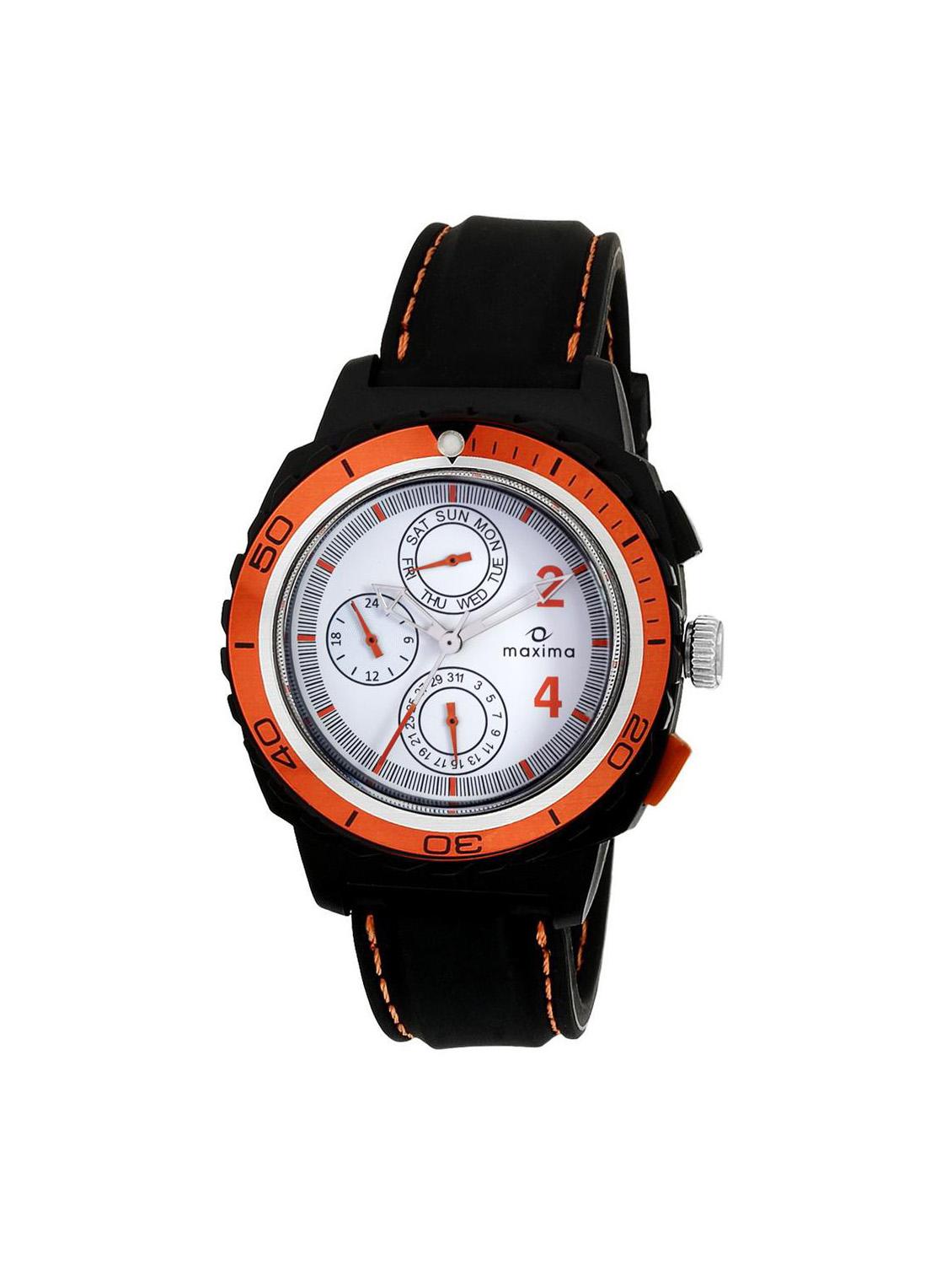 maxima white analog watch for men - 11904580 - Zoom Image - 1