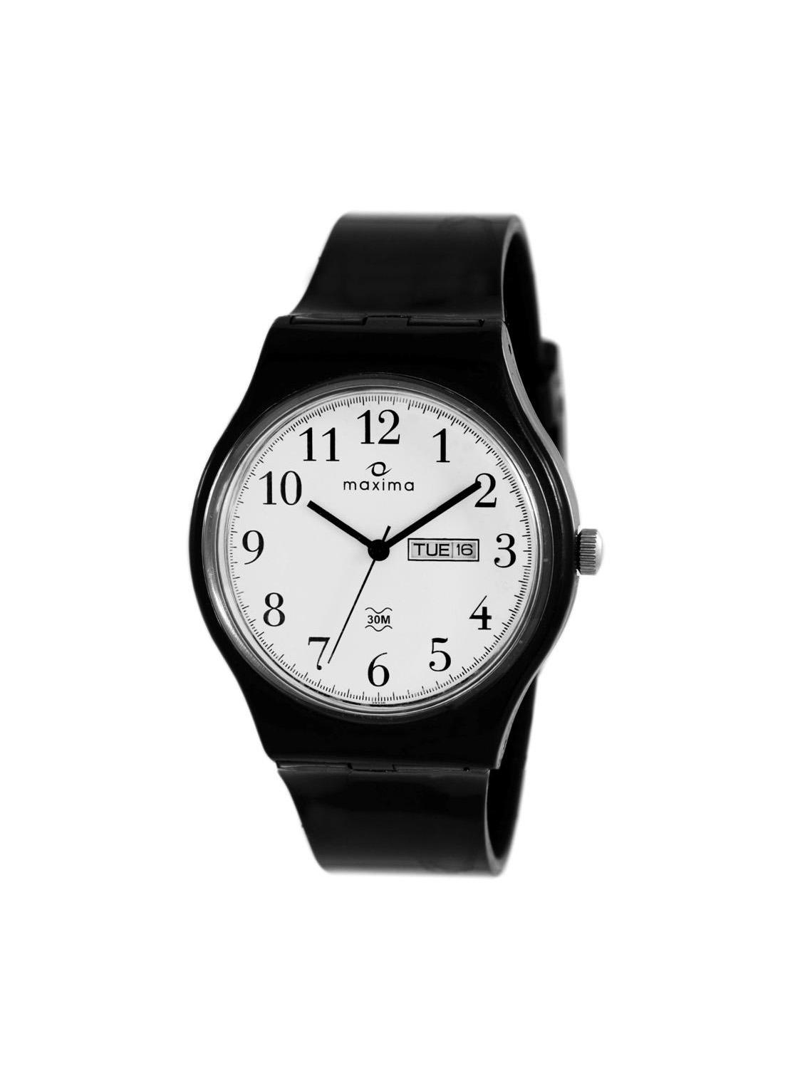 black strap analog watch - 11904618 - Zoom Image - 1