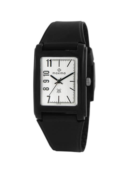 maxima silver analog watch for men - 11904678 - Standard Image - 1