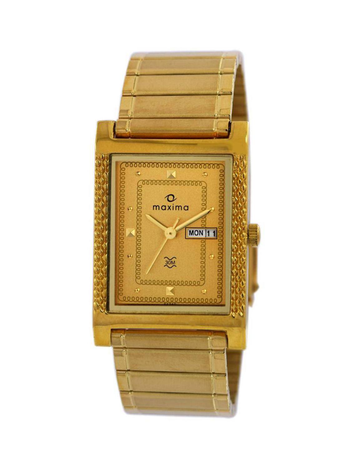 Maxima Gold Analog Watch For Men - 11904751 - Zoom Image - 1