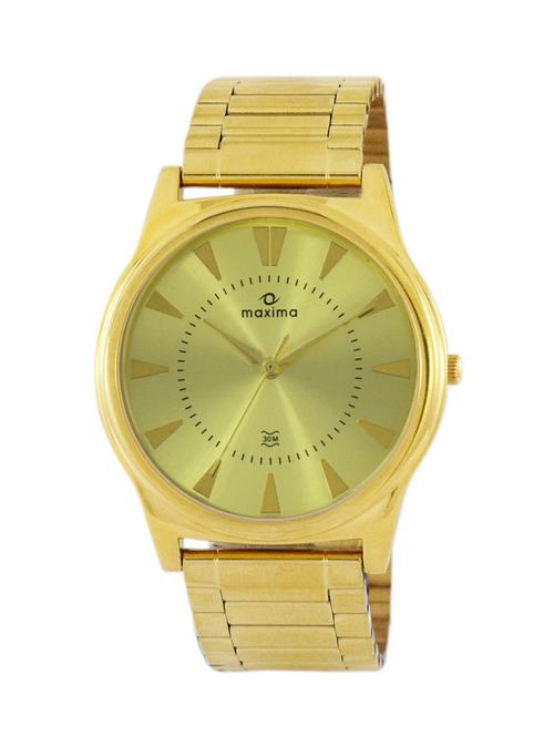 gold stainless steel wrist watch - 11904860 - Standard Image - 1