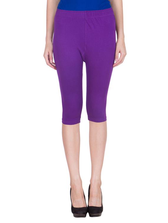 purple cotton capri legging - 11909835 - Zoom Image - 1
