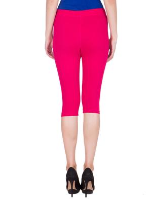 pink cotton capri legging - 11909836 - Standard Image - 3