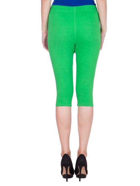 green cotton capri legging - 11909839 - Zoom Image - 3