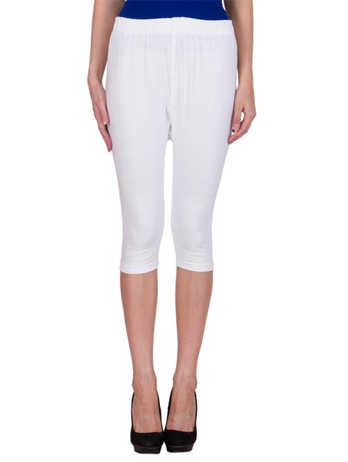 white cotton capri legging - 11909840 - Standard Image - 1
