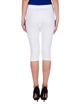 white cotton capri legging - 11909840 - Standard Image - 3