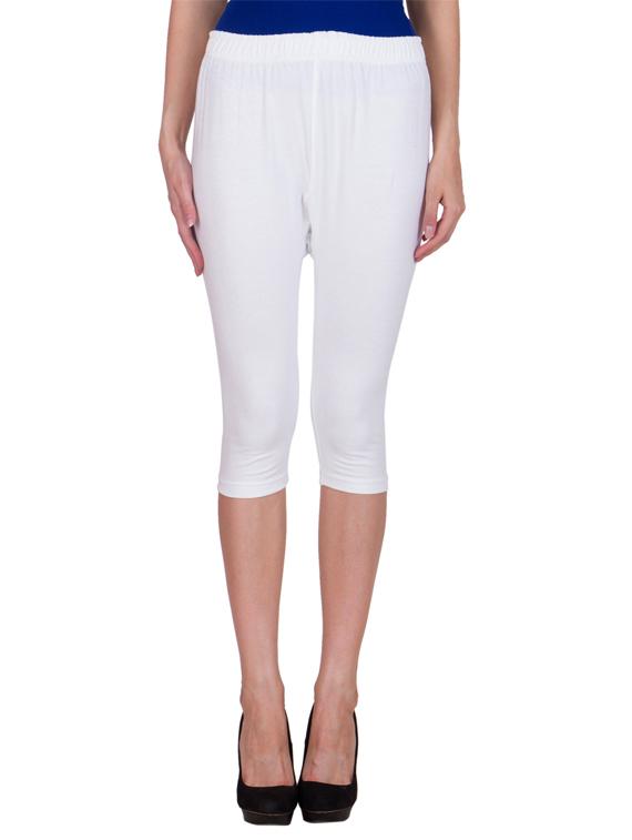 white cotton capri legging - 11909840 - Zoom Image - 1