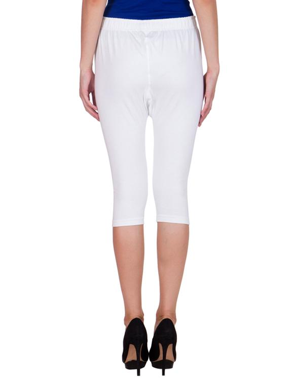 white cotton capri legging - 11909840 - Zoom Image - 3
