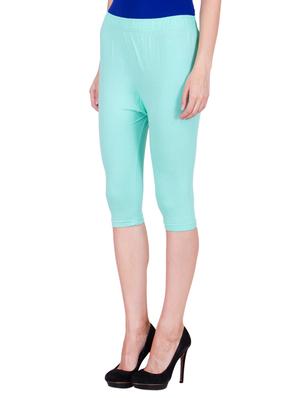 green cotton capri legging - 11909843 - Standard Image - 2