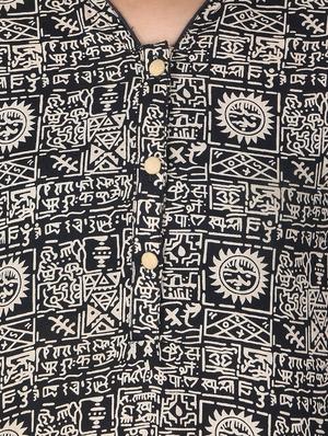 black printed cotton regular top - 11911743 - Standard Image - 4