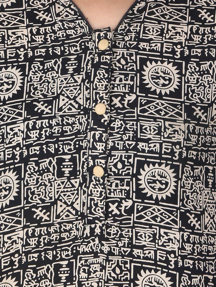 black printed cotton regular top - 11911743 - Zoom Image - 4