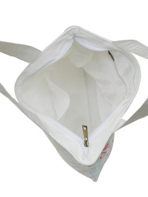 light blue printed tote - 11911968 - Standard Image - 3