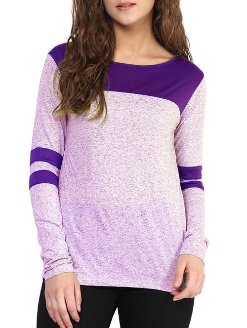purple viscose regular top - 11913567 - Standard Image - 1