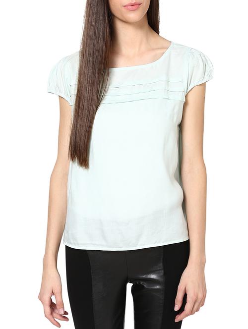 mint green rayon regular top - 11915383 - Very Small Image - 1