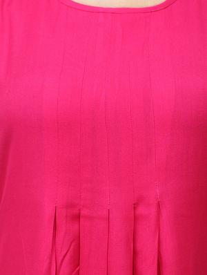 pink viscose straight kurta - 11915990 - Standard Image - 4