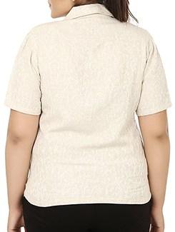 beige linen shirt - 11922920 - Standard Image - 3