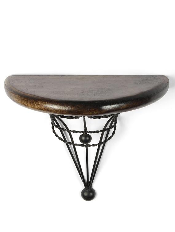 twisted wires wrought iron & wood wall bracket - 1192615 - Zoom Image - 3