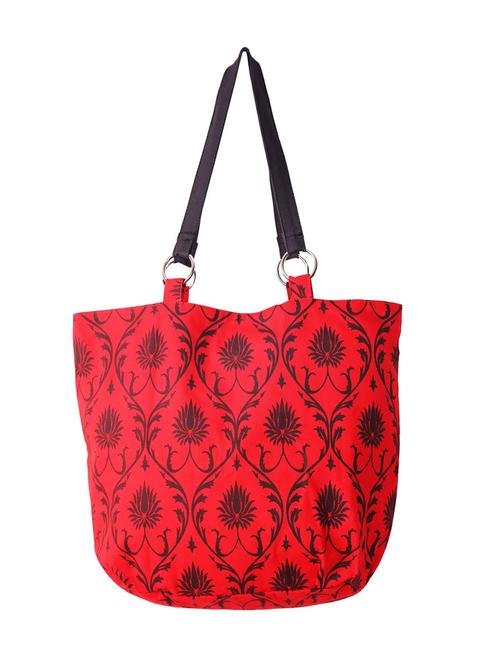 red printed tote - 11928772 - Standard Image - 1