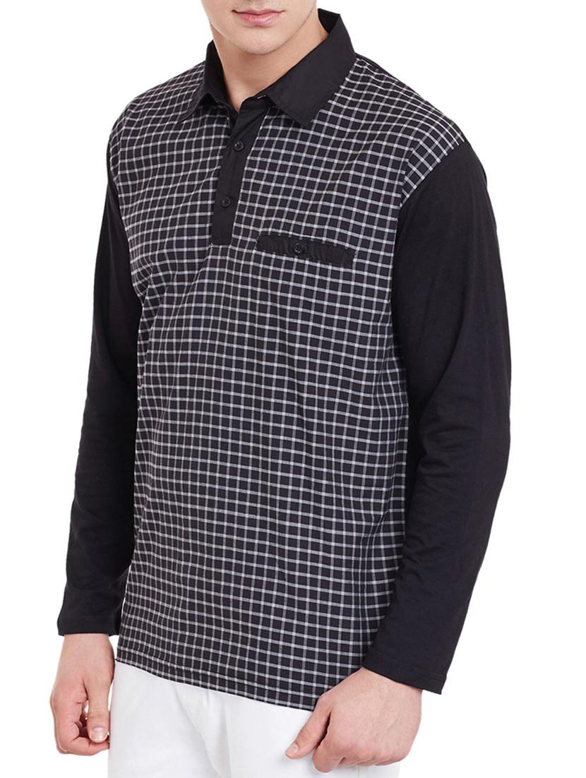black cotton tshirt - 11930114 - Zoom Image - 2