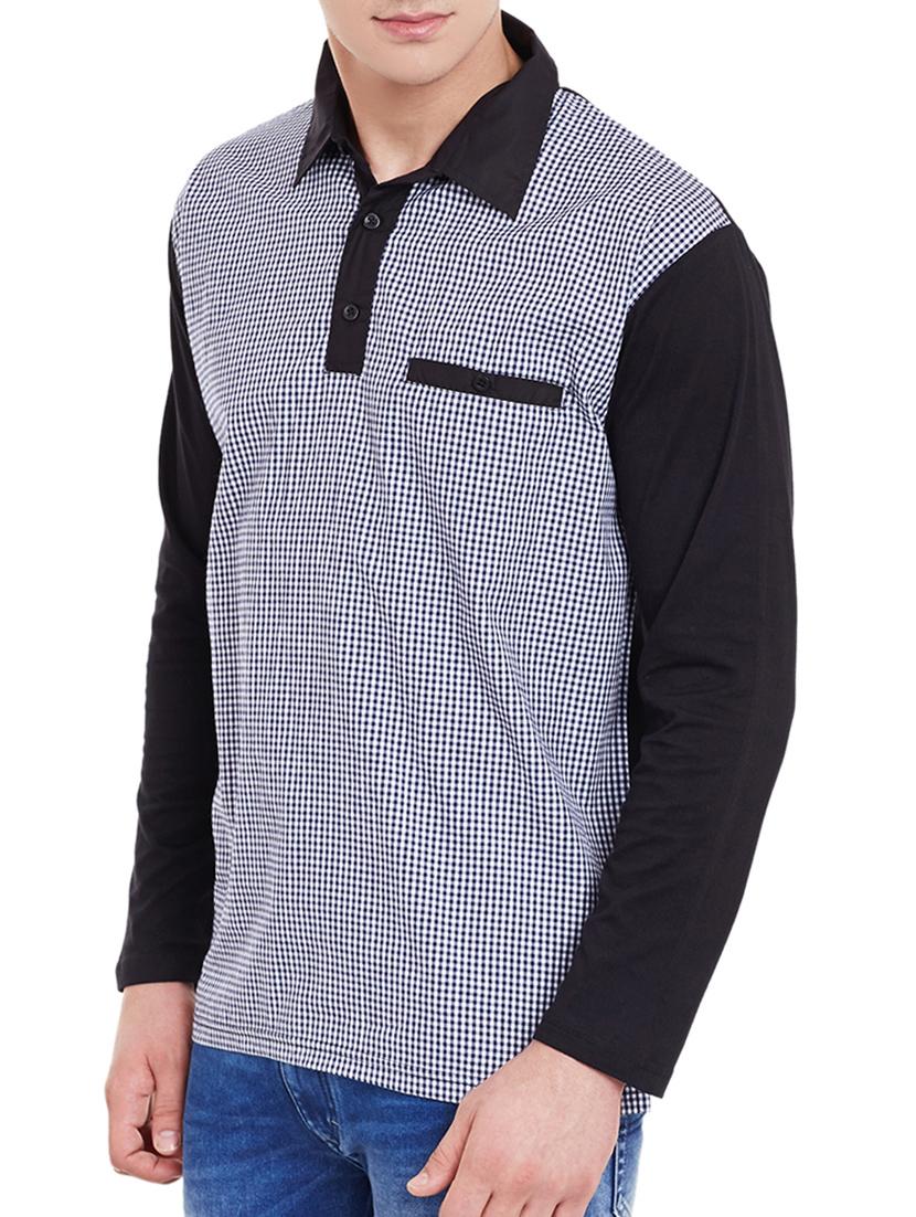 black cotton tshirt - 11930119 - Zoom Image - 2