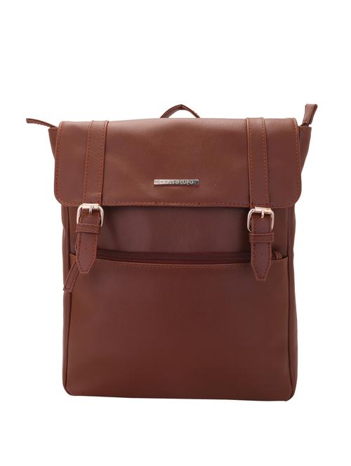 brown leatherette backpack - 11938188 - Very Small Image - 1