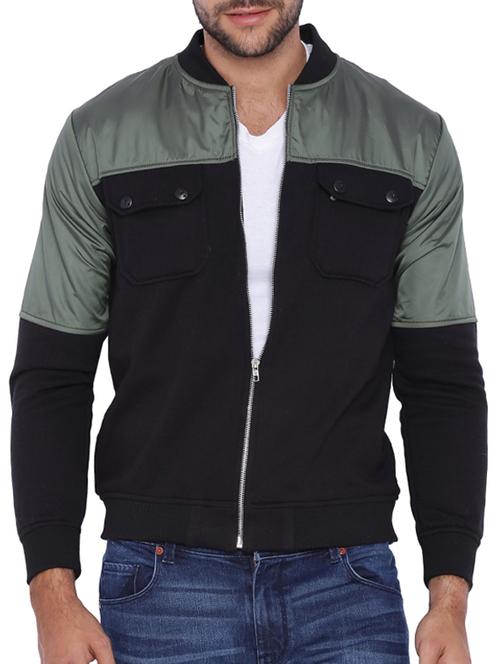 green cotton casual jacket - 11940756 - Standard Image - 1