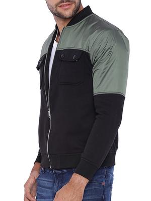 green cotton casual jacket - 11940756 - Standard Image - 2