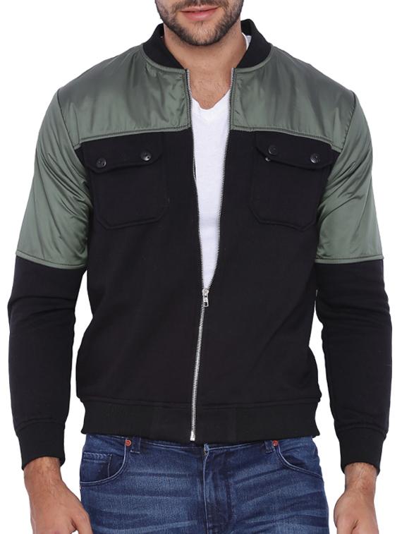 green cotton casual jacket - 11940756 - Zoom Image - 1