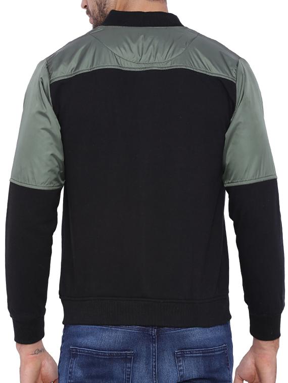 green cotton casual jacket - 11940756 - Zoom Image - 3