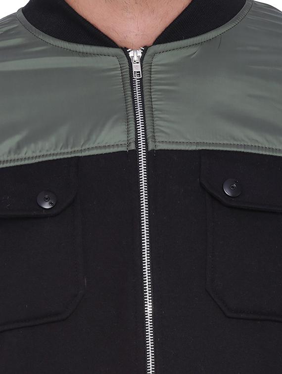 green cotton casual jacket - 11940756 - Zoom Image - 4