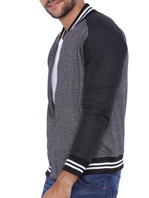 grey cotton bomber jacket - 11940759 - Standard Image - 2