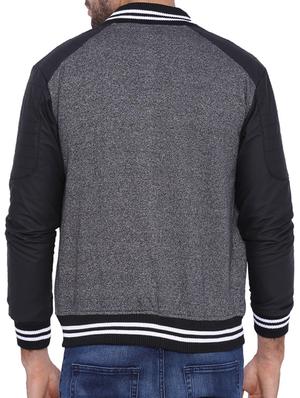 grey cotton bomber jacket - 11940759 - Standard Image - 3