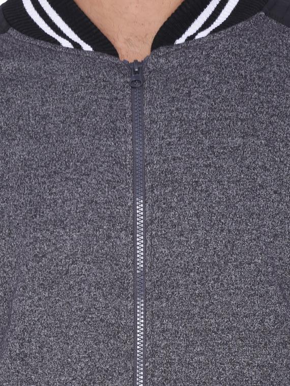 grey cotton bomber jacket - 11940759 - Zoom Image - 4