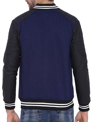 blue cotton bomber jacket - 11940760 - Standard Image - 3
