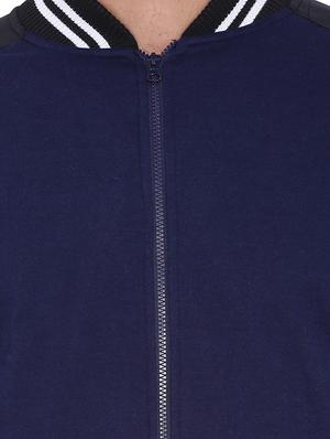 blue cotton bomber jacket - 11940760 - Standard Image - 4