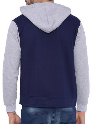 blue cotton casual jacket - 11940767 - Standard Image - 3