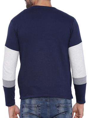 blue cotton casual jacket - 11940770 - Standard Image - 3