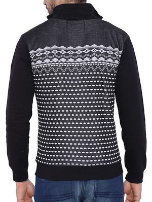 black printed casual jacket - 11940789 - Standard Image - 3