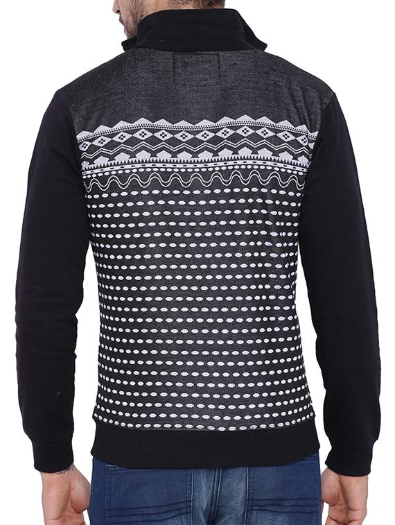 black printed casual jacket - 11940789 - Zoom Image - 3