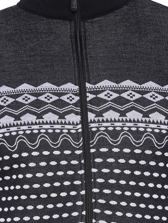 black printed casual jacket - 11940789 - Zoom Image - 4